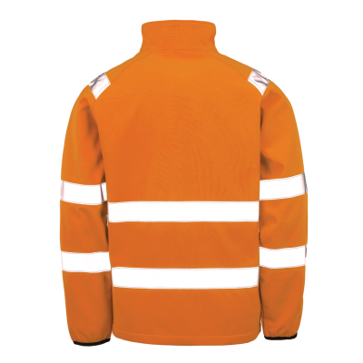 Recycled softshell safety jacket